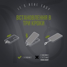 Ремешок для смартфона ArmorStandart Rope Titanium Moss with Clear holder (ARM76100)