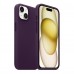 Чехол накладка ArmorStandart FLAKE Leather для Apple iPhone 15 Plus Deep Purple (ARM76296)