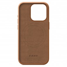 Чехол накладка ArmorStandart FLAKE Leather для Apple iPhone 15 Pro Light Coffee (ARM76300)