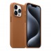 Чехол накладка ArmorStandart FLAKE Leather для Apple iPhone 15 Pro Light Coffee (ARM76300)