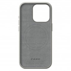 Чехол накладка ArmorStandart FLAKE Leather для Apple iPhone 15 Pro Grey (ARM76301)