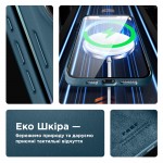 Чехол накладка ArmorStandart FLAKE Leather для Apple iPhone 15 Pro Sea Blue (ARM76304) Чехол накладка ArmorStandart FLAKE Leather для Apple iPhone 15 Pro Sea Blue (ARM76304)