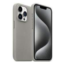 Чехол накладка ArmorStandart FLAKE Leather для Apple iPhone 15 Pro Max Grey (ARM76307)
