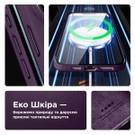 Чехол накладка ArmorStandart FLAKE Leather для Apple iPhone 15 Pro Max Deep Purple (ARM76308) Чехол накладка ArmorStandart FLAKE Leather для Apple iPhone 15 Pro Max Deep Purple (ARM76308)