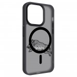 Чехол накладка Armorstandart TPU Uniq MagSafe для Apple iPhone 14 Pro Maza Boar 1 Black (ARM76320)