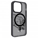Чехол накладка Armorstandart TPU Uniq MagSafe для Apple iPhone 14 Pro Maza Boar 2 Black (ARM76321)