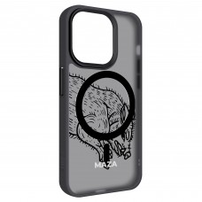Чехол накладка Armorstandart TPU Uniq MagSafe для Apple iPhone 14 Pro Maza Boar 2 Black (ARM76321)