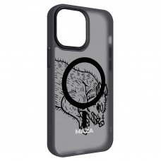 Чехол накладка Armorstandart TPU Uniq MagSafe для Apple iPhone 15 Pro Max Maza Boar 2 Black (ARM76325)