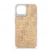Чехол накладка Harder PU Crocosaur для Apple iPhone 15 Titanium (ARM76699)
