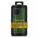 Чехол накладка Harder PU Crocosaur для Apple iPhone 15 Pro Max Green (ARM76708)