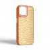 Чехол накладка Harder PU Crocosaur для Apple iPhone 14 Beige (ARM76715)