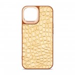 Чехол накладка Harder PU Crocosaur для Apple iPhone 14 Beige (ARM76715)