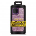 Чехол накладка Harder PU Crocosaur для Apple iPhone 14 Purple (ARM76716)