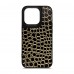 Чехол накладка Harder PU Crocosaur для Apple iPhone 14 Pro Black (ARM76719)