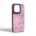 Чехол накладка Harder PU Crocosaur для Apple iPhone 14 Pro Purple (ARM76722)