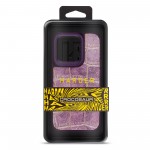 Чехол накладка Harder PU Crocosaur для Apple iPhone 14 Pro Purple (ARM76722)