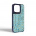 Чехол накладка Harder PU Crocosaur для Apple iPhone 14 Pro Blue (ARM76724)