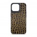 Чехол накладка Harder PU Crocosaur для Apple iPhone 14 Pro Max Black (ARM76725)