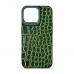 Чехол накладка Harder PU Crocosaur для Apple iPhone 14 Pro Max Green (ARM76726)