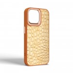 Чехол накладка Harder PU Crocosaur для Apple iPhone 14 Pro Max Beige (ARM76727)