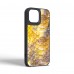 Чехол накладка Harder PU Nagas для Apple iPhone 15 Yellow (ARM76731)