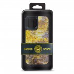 Чехол накладка Harder PU Nagas для Apple iPhone 15 Yellow (ARM76731)