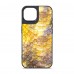 Чехол накладка Harder PU Nagas для Apple iPhone 15 Yellow (ARM76731)