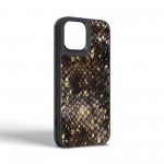 Чехол накладка Harder PU Nagas для Apple iPhone 15 Black (ARM76732)