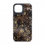 Чехол накладка Harder PU Nagas для Apple iPhone 15 Black (ARM76732)