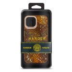 Чехол накладка Harder PU Nagas для Apple iPhone 15 Brown (ARM76735)