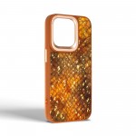 Чехол накладка Harder PU Nagas для Apple iPhone 15 Pro Brown (ARM76740)