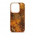 Чехол накладка Harder PU Nagas для Apple iPhone 15 Pro Brown (ARM76740)