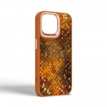 Чехол накладка Harder PU Nagas для Apple iPhone 15 Pro Max Brown (ARM76745)
