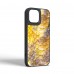 Чехол накладка Harder PU Nagas для Apple iPhone 14 Yellow (ARM76746)