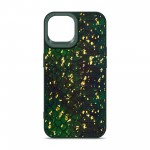 Чехол накладка Harder PU Nagas для Apple iPhone 14 Green (ARM76748)
