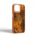 Чехол накладка Harder PU Nagas для Apple iPhone 14 Brown (ARM76750)