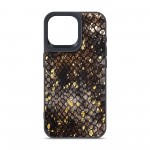 Чехол накладка Harder PU Nagas для Apple iPhone 14 Pro Max Black (ARM76757)