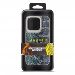 Чехол накладка Harder PU Glamorous Croco для Apple iPhone 15 Pro Grey Green (ARM76761)
