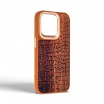 Чехол накладка Harder PU Glamorous Croco для Apple iPhone 15 Pro Magma (ARM76764)