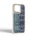 Чехол накладка Harder PU Glamorous Croco для Apple iPhone 15 Pro Max Grey Green (ARM76765)
