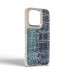 Чехол накладка Harder PU Glamorous Croco для Apple iPhone 14 Pro Grey Green (ARM76769)