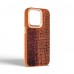 Чехол накладка Harder PU Glamorous Croco для Apple iPhone 14 Pro Magma (ARM76772)