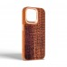 Чехол накладка Harder PU Glamorous Croco для Apple iPhone 14 Pro Max Magma (ARM76776)
