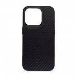 Чехол накладка Harder PU Carbon Pattern для Apple iPhone 14 Pro Black (ARM76779)