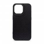 Чехол накладка Harder PU Carbon Pattern для Apple iPhone 14 Pro Max Black (ARM76780)