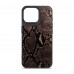 Чехол накладка Harder PU Genuine Snake для Apple iPhone 15 Pro Max Black (ARM76786)