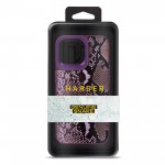 Чехол накладка Harder PU Genuine Snake для Apple iPhone 14 Pro Max Dark Purple (ARM76791)
