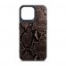 Чехол накладка Harder PU Genuine Snake для Apple iPhone 14 Pro Max Black (ARM76792)