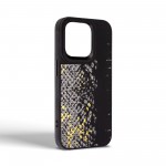 Чехол накладка Harder PU Snake Pattern для Apple iPhone 15 Pro Black (ARM76793)