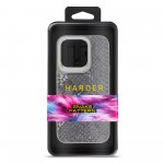 Чехол накладка Harder PU Snake Pattern для Apple iPhone 15 Pro Grey Silver (ARM76798)